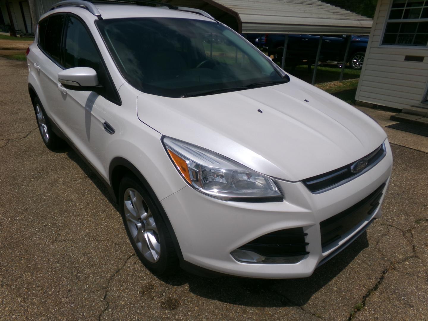 2015 White /Tan Ford Escape Titanium (1FMCU0JX9FU) with an 2.0L Ecoboost engine, automatic transmission, located at 401 First NE, Bearden, AR, 71720, (870) 687-3414, 33.726528, -92.611519 - Photo#26